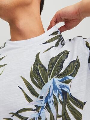 JPRBLATROPIC AOP SS TEE CREW NECK SN White/SS23