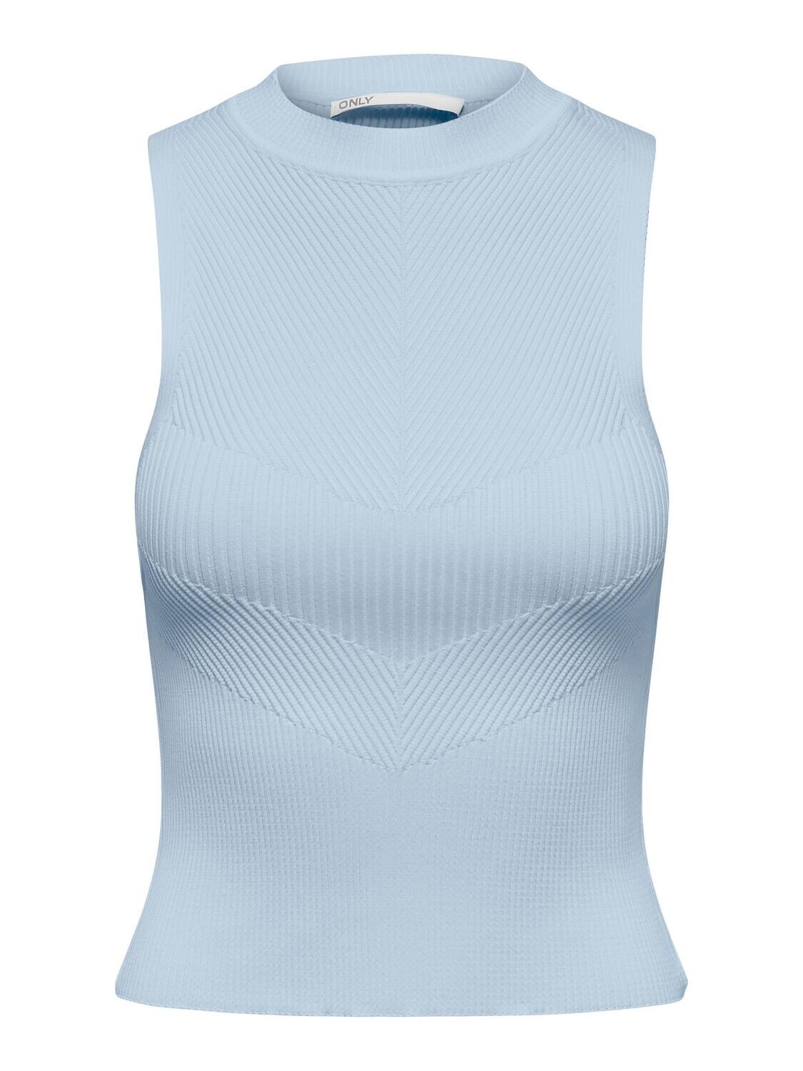 ONLBIANKA S/L O-NECK TOP KNT Cashmere Blue