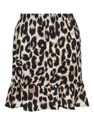 ONLOLIVIA WRAP SKIRT WVN NOOS Cloud Dancer-HULA LEO