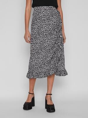 VICAIA HW MAXI WRAP SKIRT Black-Evy