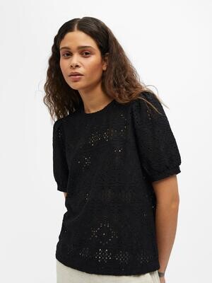 OBJFEODORA S/S TOP NOOS Black