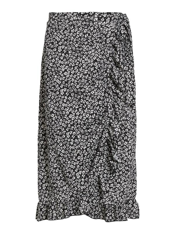 VICAIA HW MAXI WRAP SKIRT Black-Evy