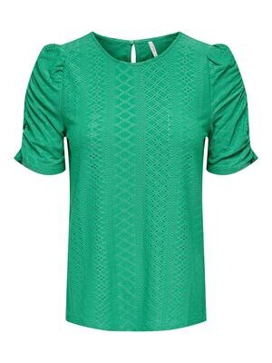 ONLSANDRA S/S PUFF TOP JRS Simply Green