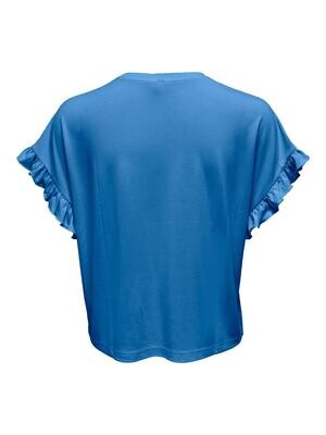 ONLFREE LIFE S/S FRILL LONG TOP CS JRS Provence