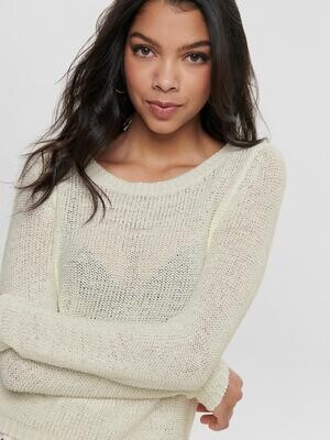 ONLGEENA XO L/S PULLOVER KNT NOOS Cloud Dancer