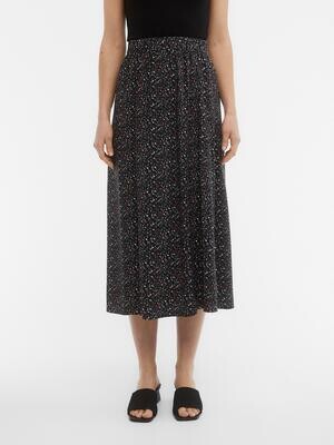 OBJEMA BOBBIE SKIRT NOOS Black-FLOWER