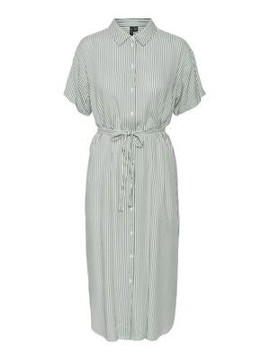 VMBUMPY SS CALF SHIRT DRESS NOOS Snow White-Laurel wreath