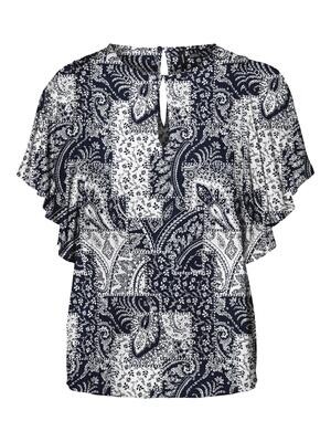 VMEBBA ANNA SS TOP WVN GA Navy Blazer-Ebba