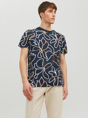 JPRBLATROPIC AOP SS TEE CREW NECK SN Night Sky/SS23