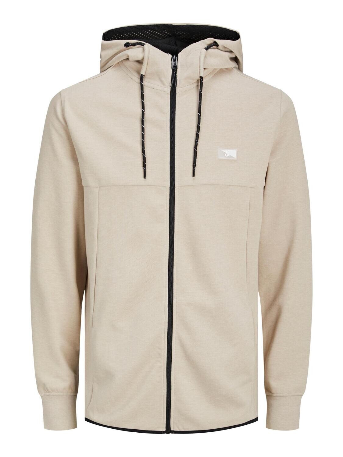 JCOAIR SWEAT ZIP HOOD NOOS  Oxford Tan/Melange