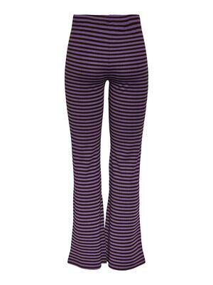 PCLAYA HW FLARED PANTS D2D Deep Lavender-CHICORY COFFEE