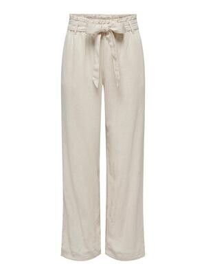 JDYSAY LINEN BELT PANT WVN NOOS Oatmeal-MELANGE