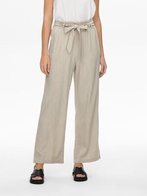 JDYSAY LINEN BELT PANT WVN NOOS Oatmeal-MELANGE