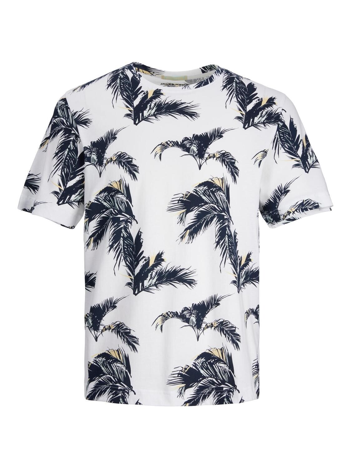 JORPALMA AOP TEE SS CREW NECK Bright White