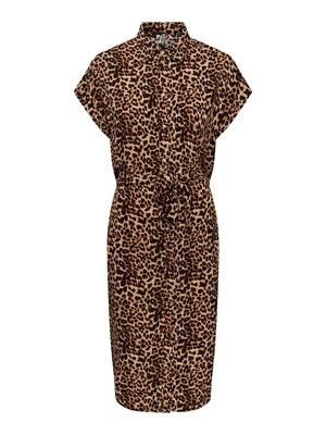 PCNYA SS SHIRT DRESS BC Black/Leo