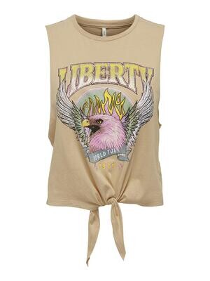 ONLLUCY S/L KNOT EAGLE TOP BOX JRS Irish Cream/Liberty
