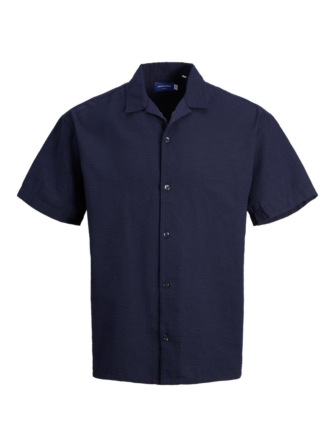 JORPALMA SEERSUCKER SHIRT SS SN Navy Blazer