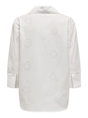 JDYTALLIE 3/4 LONG SHIRT WVN Cloud Dancer