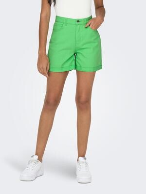 ONLVEGA-DARSY HW MOM SHORTS COL PNT Summer Green