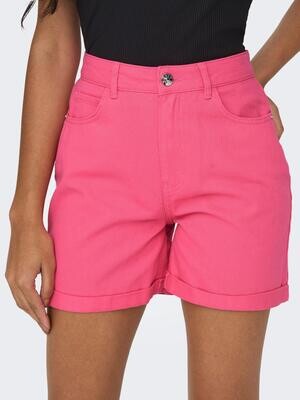 ONLVEGA-DARSY HW MOM SHORTS COL PNT Camellia Rose