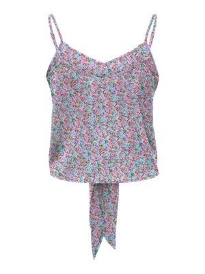 ONLNOVA LUX KNOT SINGLET AOP PTM Cyan Blue/399 Luca