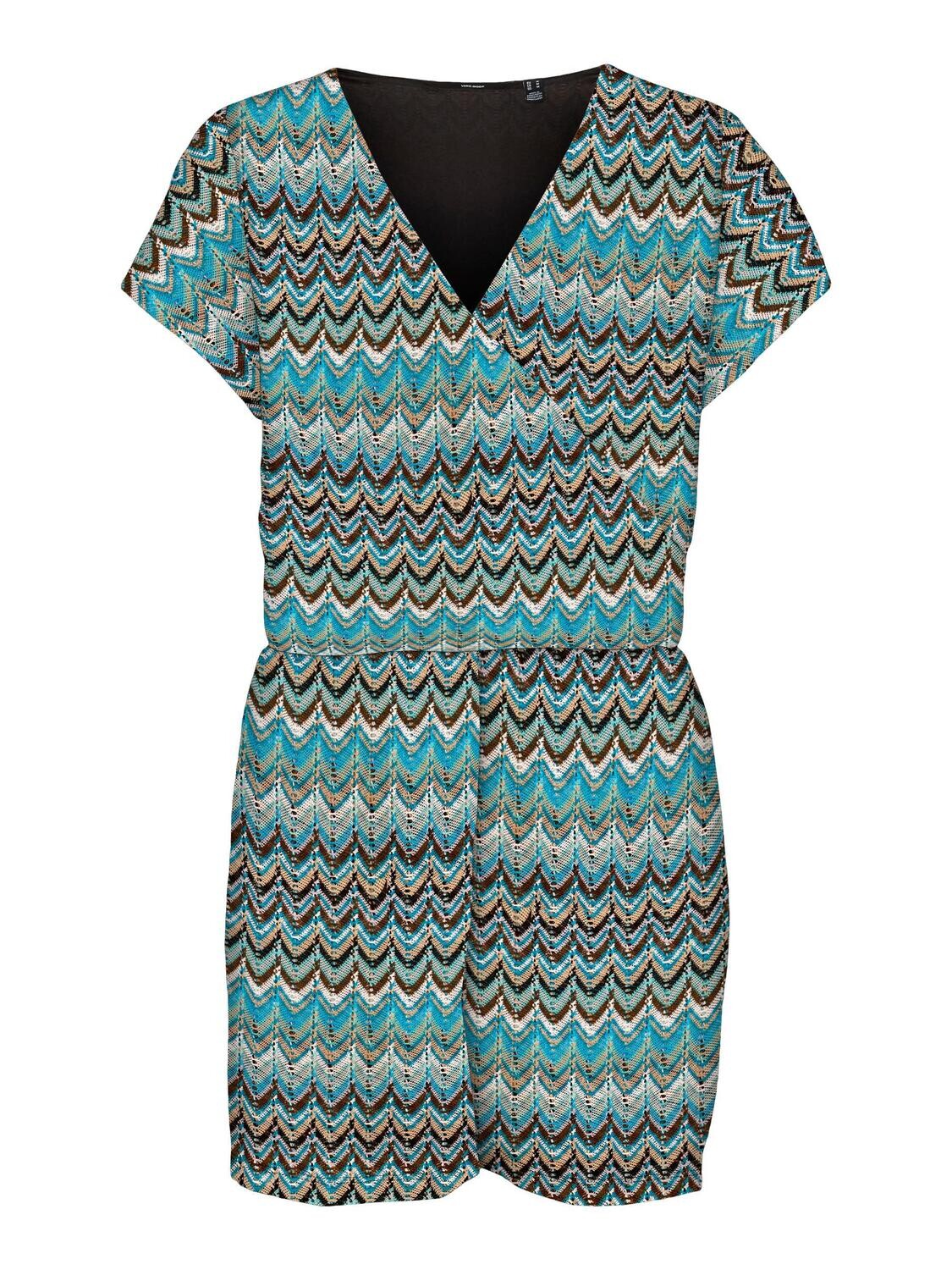 VMDICTE SS PLAYSUIT JRS Caneel Bay-Cocoa brown n iris