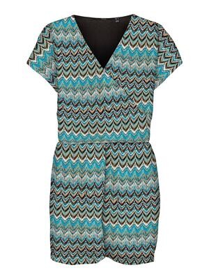 VMDICTE SS PLAYSUIT JRS Caneel Bay-Cocoa brown n iris