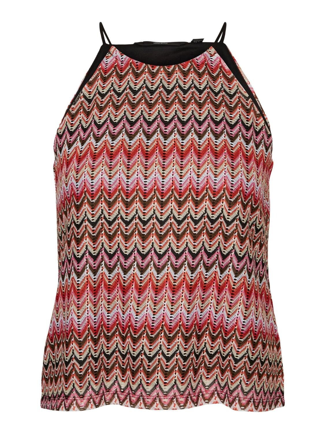 VMDICTE HALTERNECK TOP JRS Bittersweet-Bon bon n navy b