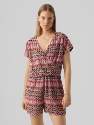 VMDICTE SS PLAYSUIT JRS Bittersweet-Bon bon  n navy b