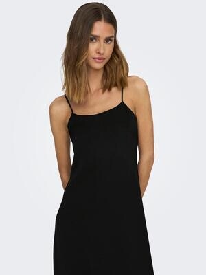 JDYURBA S/L MIDI SLIT DRESS WVN Black