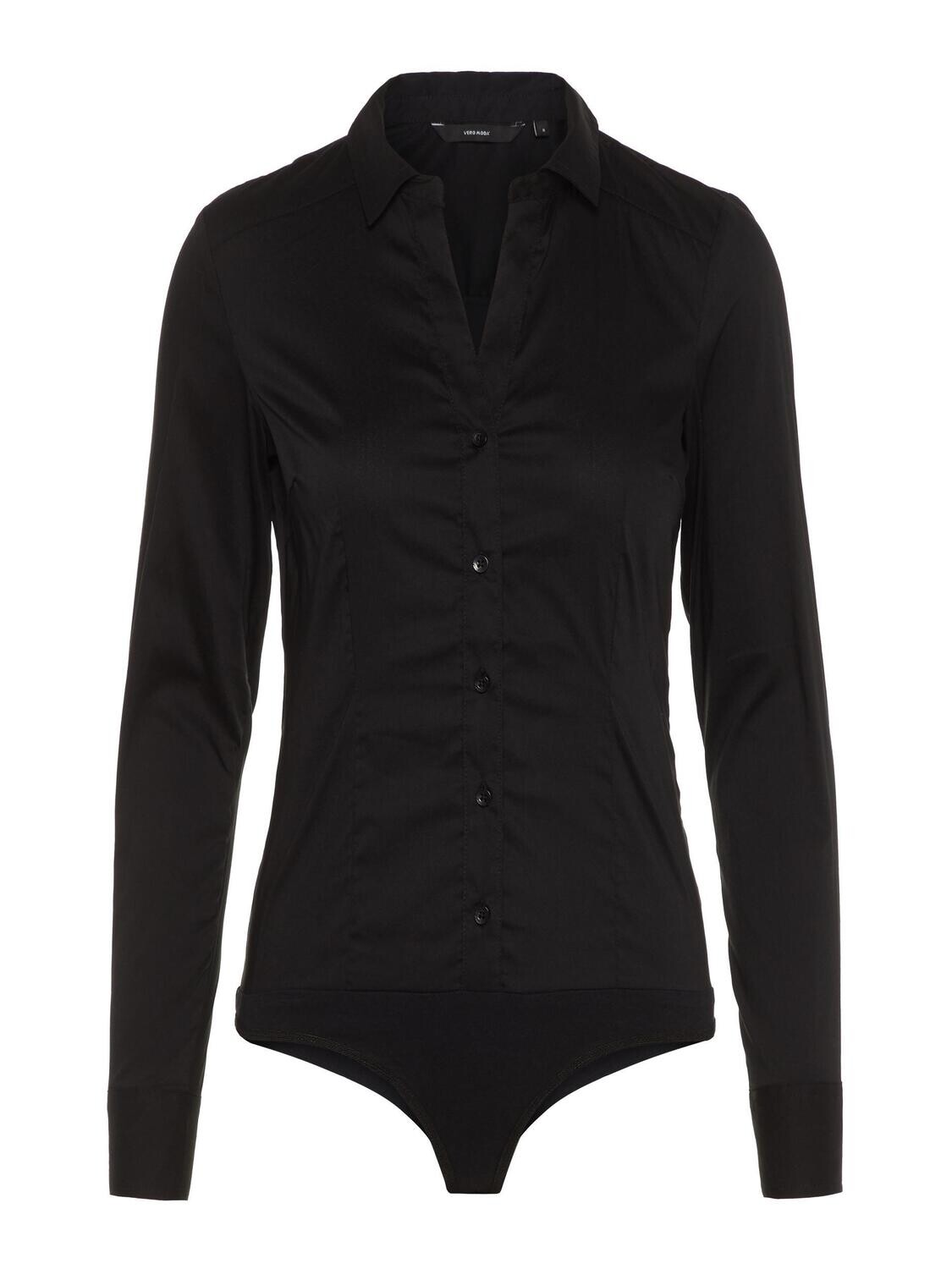 VMLADY L/S G-STRING SHIRT WVN NEW NOOS Black