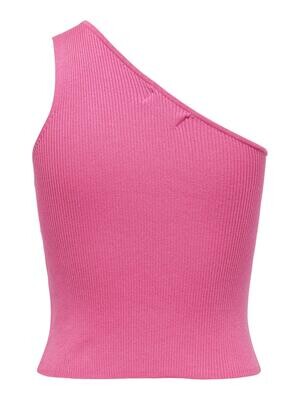 JDYNANNA SUN ONE SHOULDER TOP KNT Pink Power