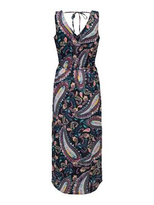 JDYCLEO S/L MAXI DRESS WVN Black-MULTI PAISLEY