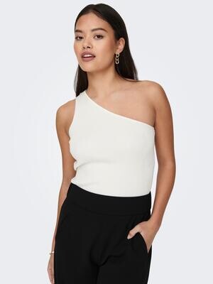 JDYNANNA SUN ONE SHOULDER TOP KNT Cloud Dancer
