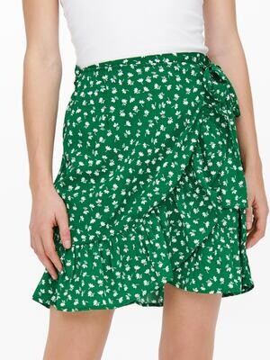 ONLOLIVIA WRAP SKIRT WVN NOOS Verdant Green-FIONA