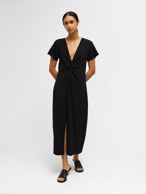 OBJCINDIE S/S MIDI DRESS 127 Black