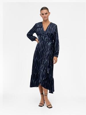 OBJLIPA LS MIDI DRESS A AW FAIR 22 Dress Blues-Clematis blue