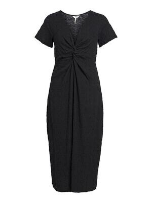 OBJCINDIE S/S MIDI DRESS 127 Black