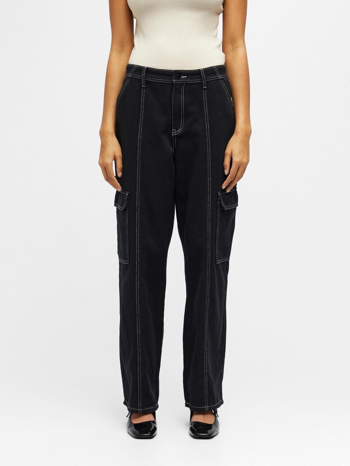 OBJVALERIE MW WIDE JEANS A AU 22 Black
