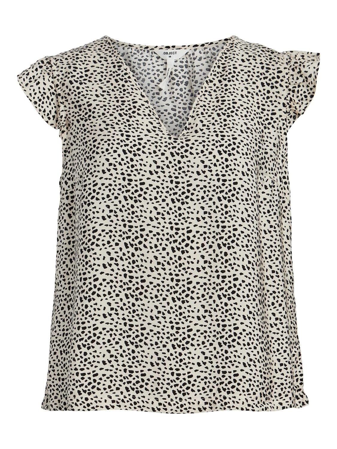 OBJLEONORA SELINE S/S TOP 126 DIV Sandshell-Leo col