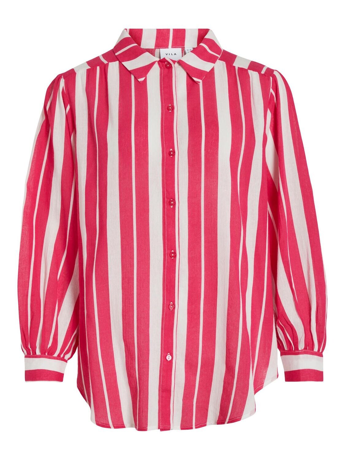 VILULLY L/S OVERSIZE SHIRT Pink Yarrow-Cloud dancer