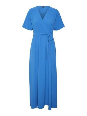 VMUTA S/S V-NECK ANKLE DRESS WVN BTQ Skydiver