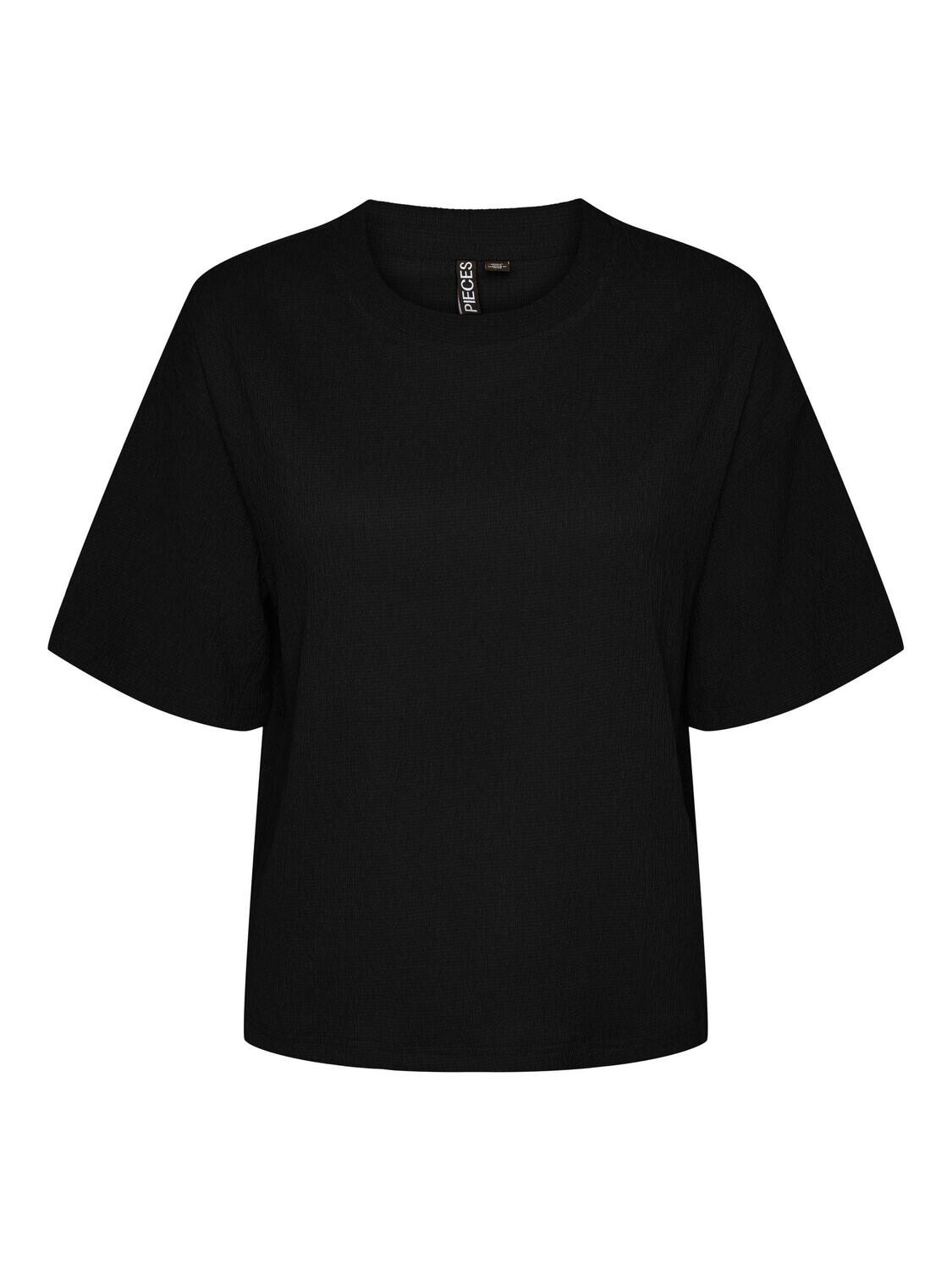 PCLUNA SS OVERSIZE TEE SA BC Black