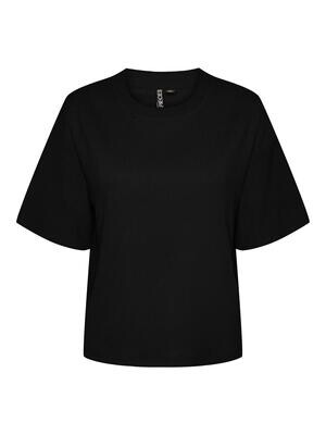 PCLUNA SS OVERSIZE TEE SA BC Black