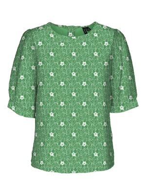 VMSONEY LACE 2/4 TOP WVN Bright Green-Snow white lines