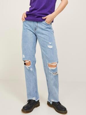 JXSEOUL STRAIGHT MW JEANS RR3003 BRH LN Medium Blue Denim