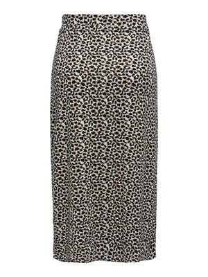 JDYKAMILLA MIDI WRAP SKIRT JRS Toasted Coconut-MULTI LEO