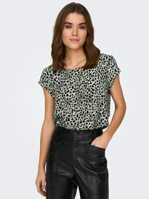 ONLVIC S/S AOP TOP NOOS PTM Seagrass/Animal clas