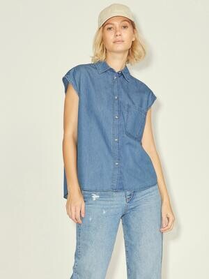 JXLAYLA SL CHAMBRAY SHIRT SN Light Blue Denim