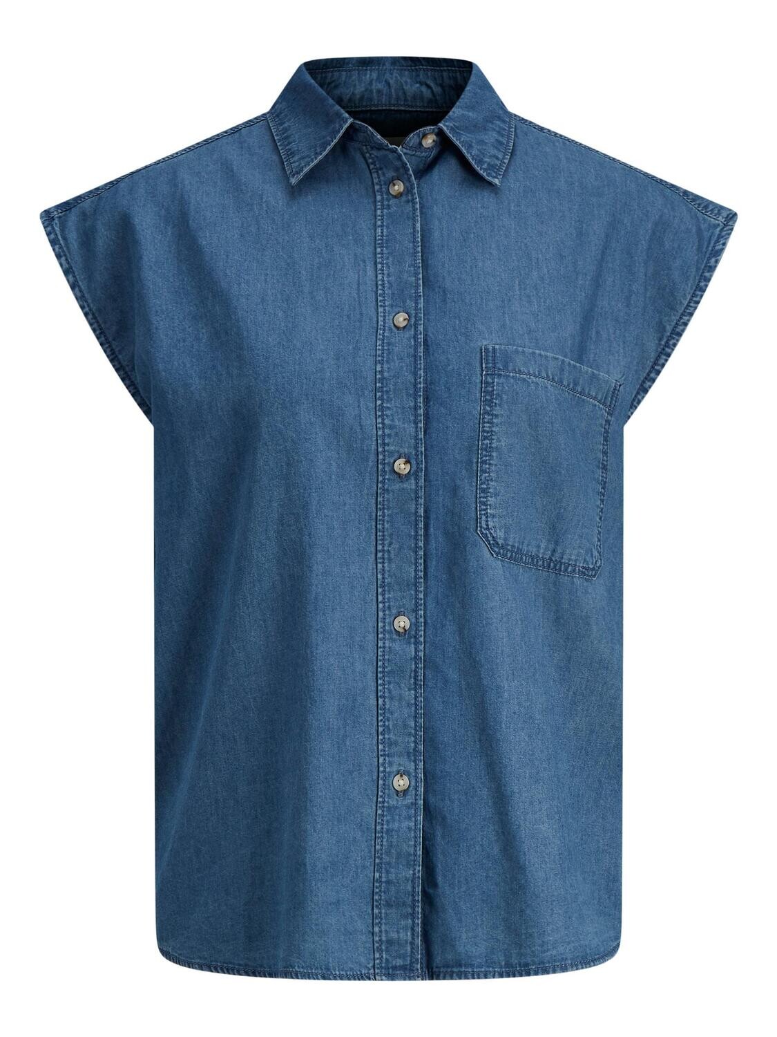 JXLAYLA SL CHAMBRAY SHIRT SN Light Blue Denim